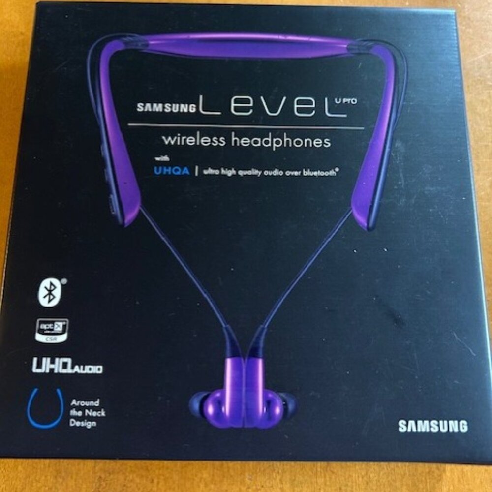 Samsung Level U Pro Wireless Headphones purple new